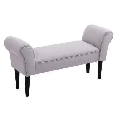 Sängbänk Klädd Sittbänk Hallsbänk Upp 102 x 36 x 51 cm