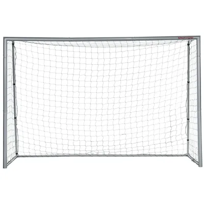 Fotbollsmål Träningsmål Grå av Stål 300 x 120 x 200 cm