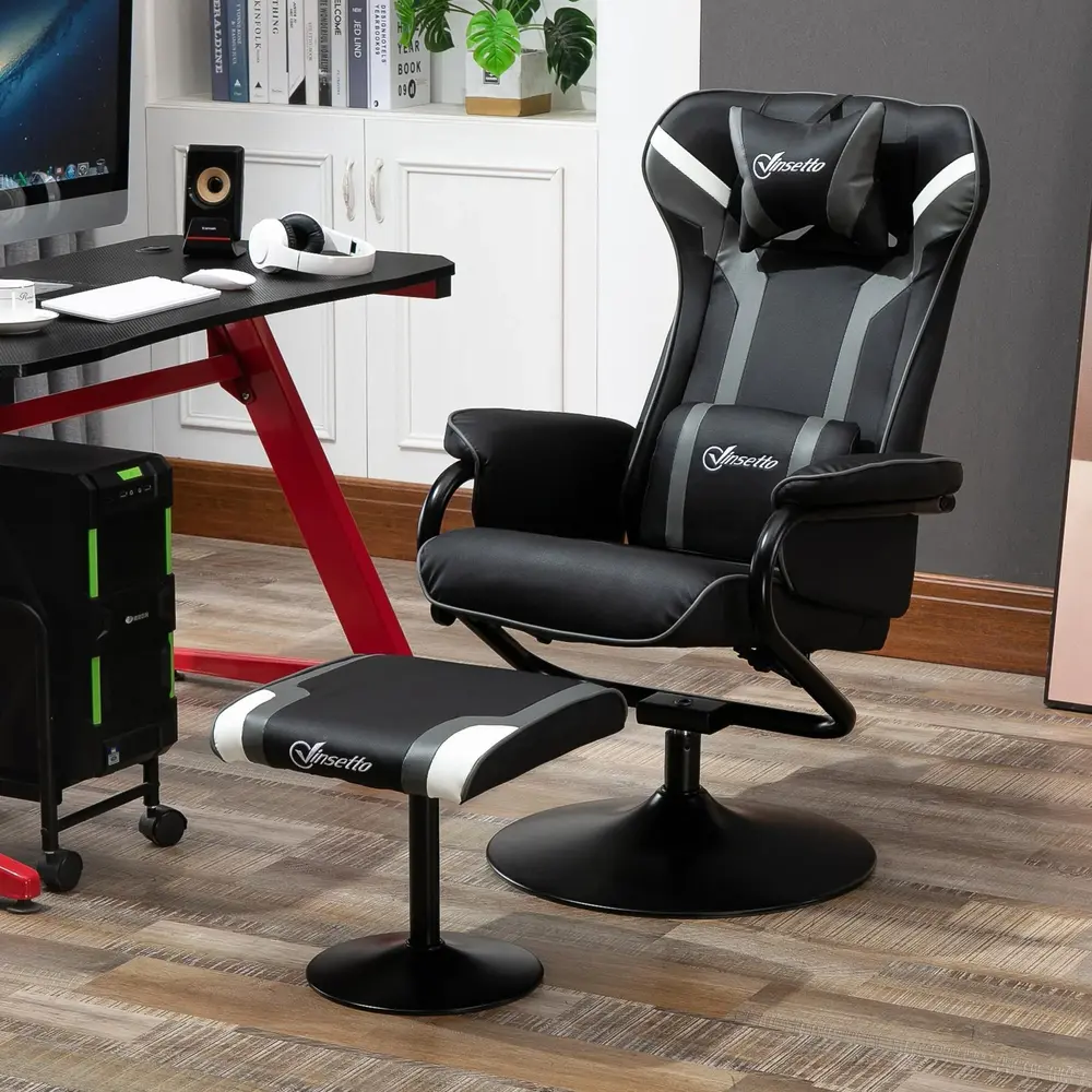 Relaxstol med Pall TV-Stol och Spelsoffa 67 x 82,5 x 103 Cm