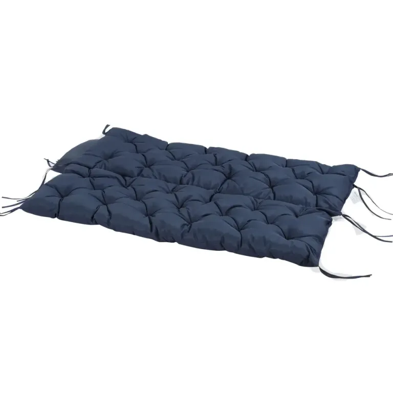 Bänkdyna Sittdyna med Knytband Mörkblå 150 x 98 x 8 cm