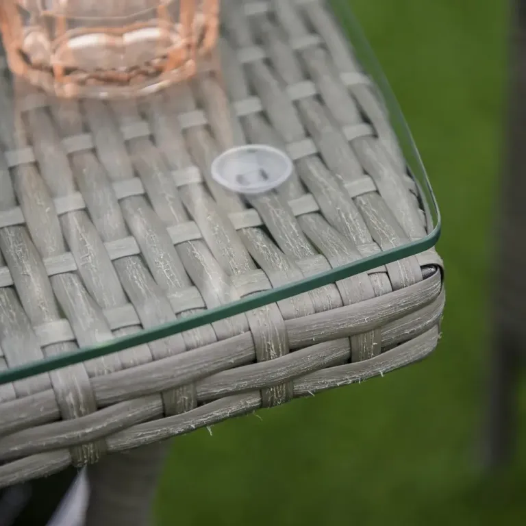Trädgårdsmöbelset Rotting med Sidobord Stolar Rottinglook