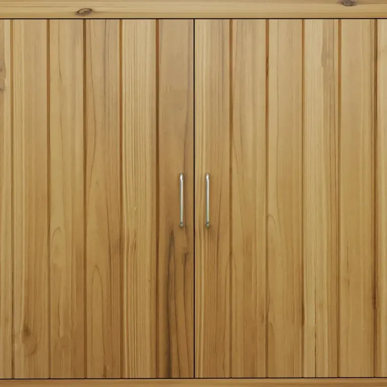 Trädgårdsskåp 2 Hyllor Brun 110x50x85 cm