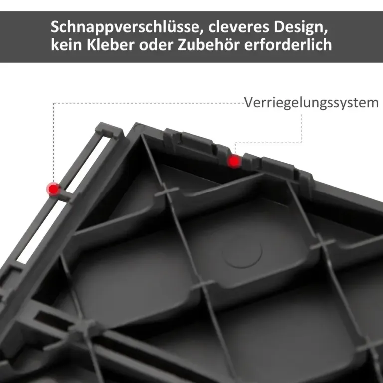 Trallrutor i Plast 9-Pack Enkla Klickplattor Cm