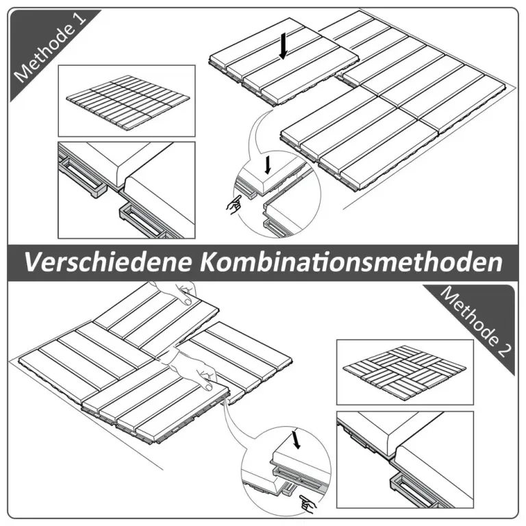 Trallrutor i Plast 9-Pack Enkla Klickplattor Cm