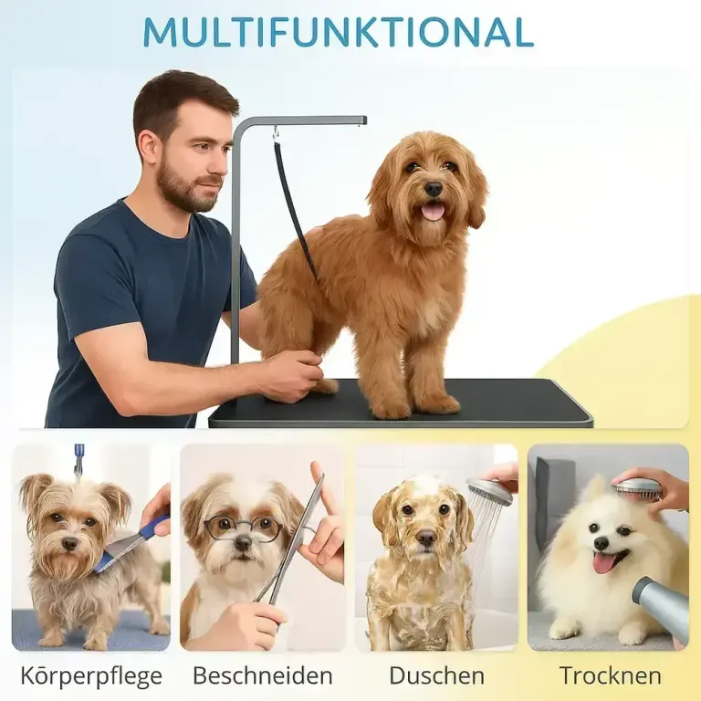Trimbord för Hund, Svart Husdjursskötsel Vikbar