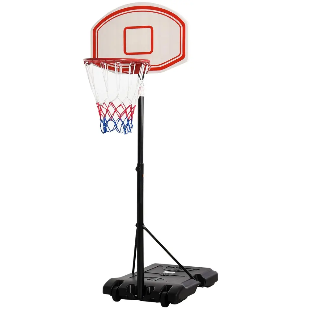 Basketstativ Höjdjusterbart Vattenfyllbar Bas Svart