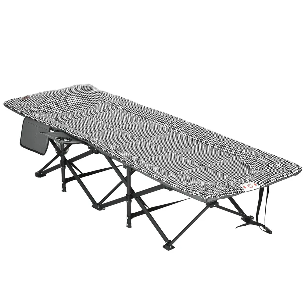 Hopfällbar Campingsäng med Väska Tältsäng 68 x 186 x 48 Cm