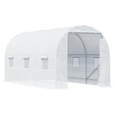 Tunnelväxthus Grön Förlängd 450 x 200 x 200 cm