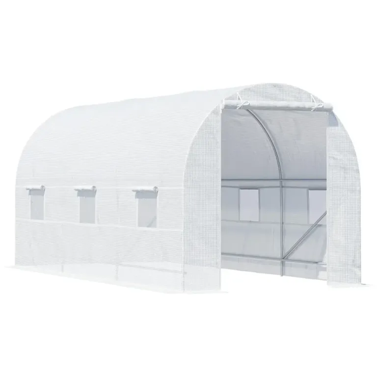 Tunnelväxthus Grön Förlängd Metallram