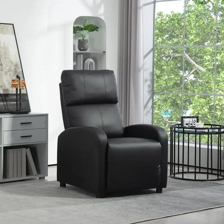 TV-Fåtölj med Liggfunktion Recliner Mjukt Stoppad Relaxstol