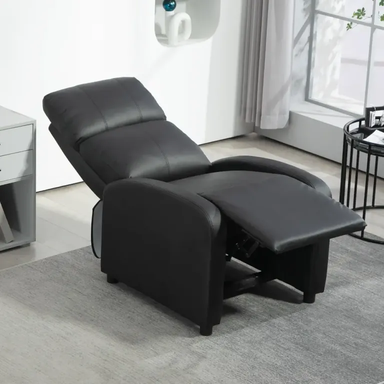 TV-Fåtölj med Liggfunktion Recliner Mjukt Stoppad Relaxstol