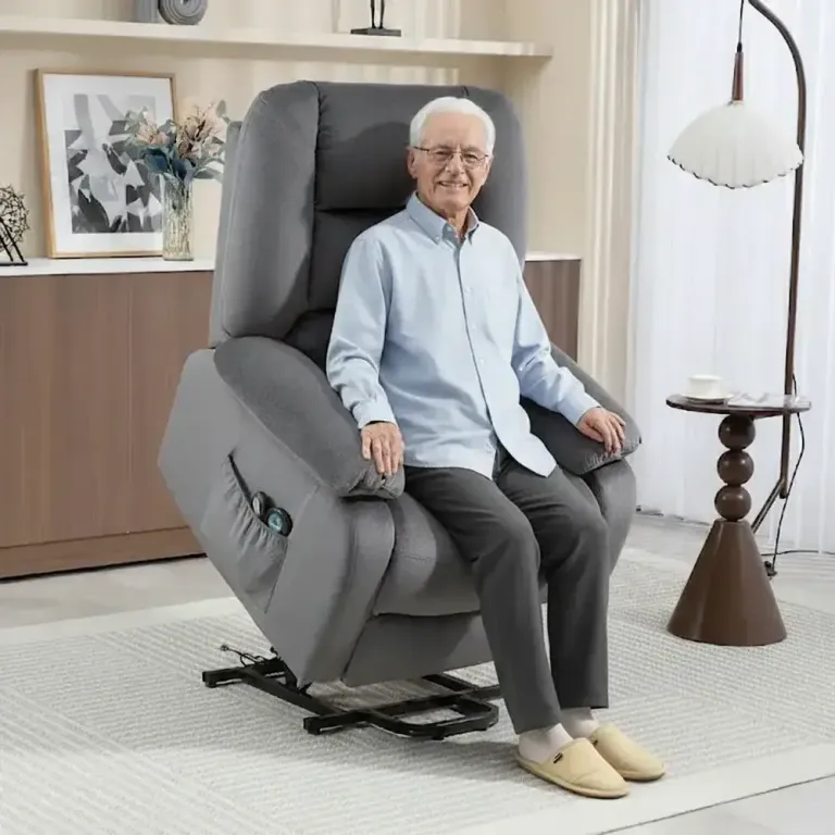 TV-Fåtölj med Värme- och Massagefunktion Fjärrkontroll Ståhjälp