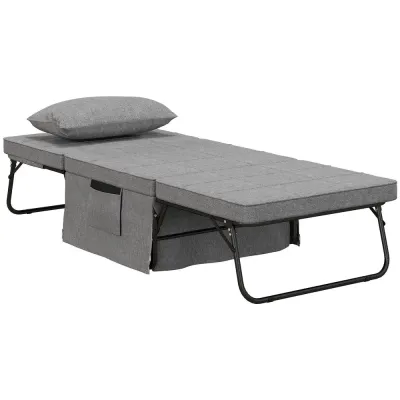 Hopfällbar Gästsäng och Ottoman 4-i-1 188 x 75 x 38 cm