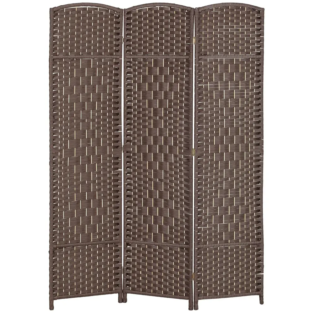 3-panels Rumsavdelare med Vikbar Skiljevägg och Vävmönster