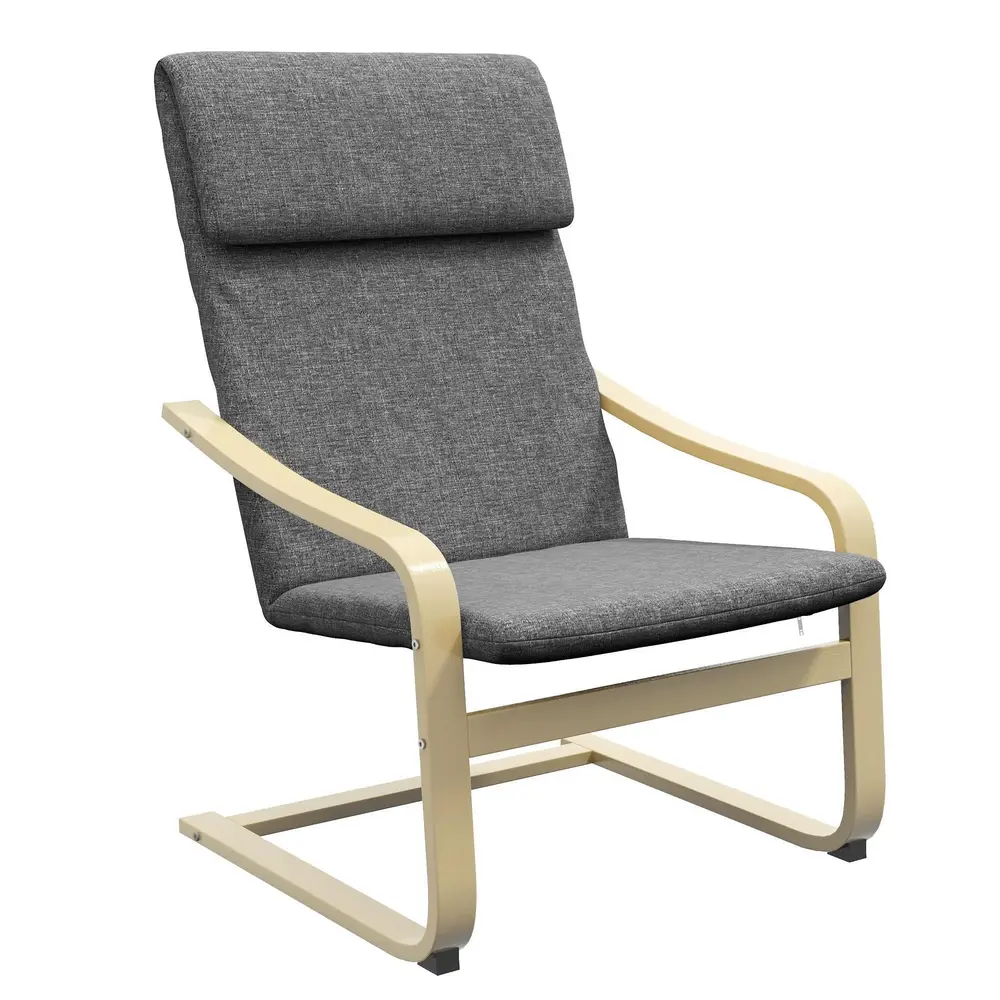 Avslappningsstol Vingstol med Fotpall Brun 67 x 72 x 100 Cm