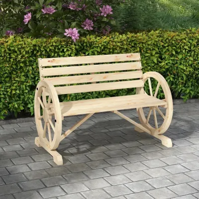Trädgårdsbänk Natur av Gran Lantlig Stil 2-Sits