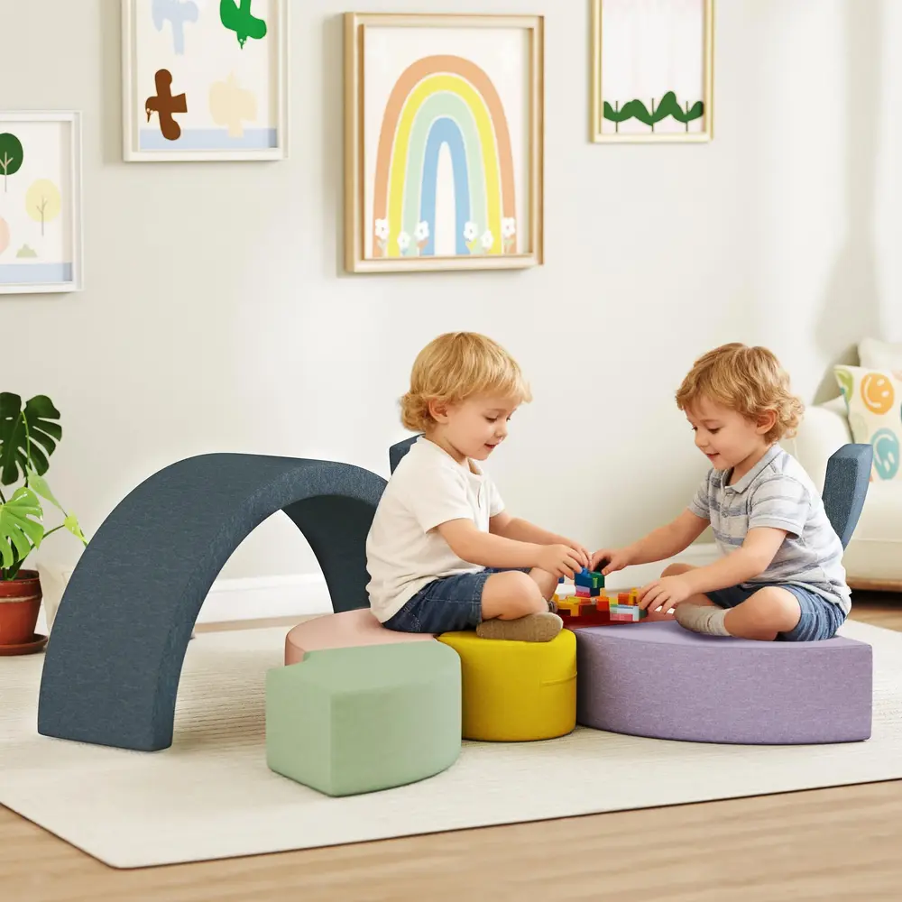 Byggklossar Mjuka 7 Delar Flerfärgad Skumgummi