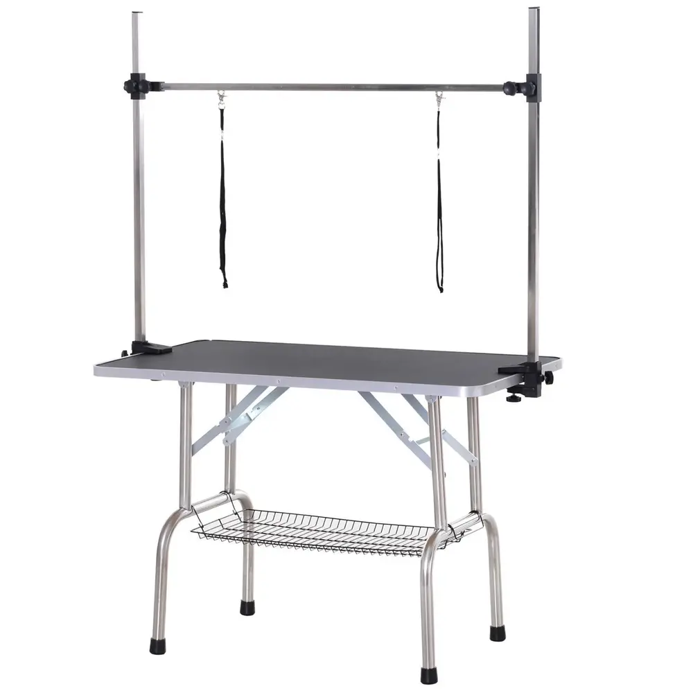 Trimbord Djurskötselbord Höjdjusterbart 107 x 60 x 170 Cm