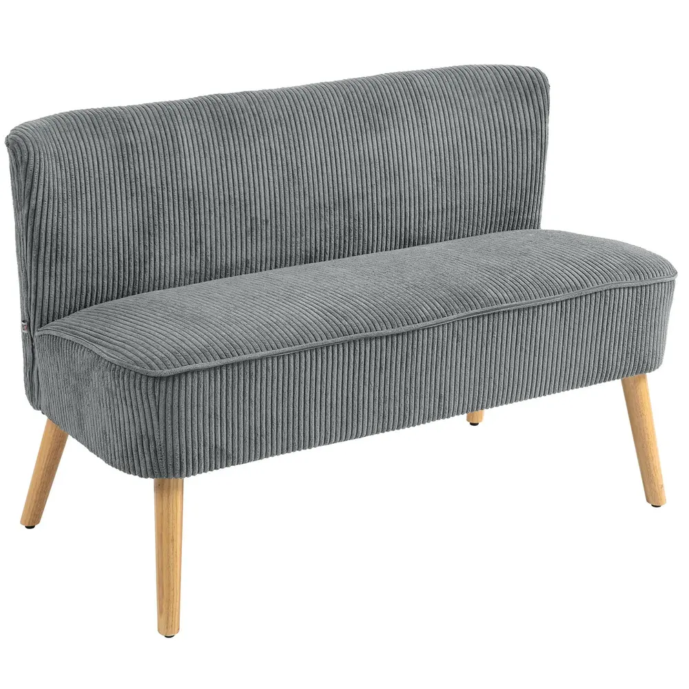 2-sits Stoppad Soffa Trä 117 x 56,5 x 77 Cm