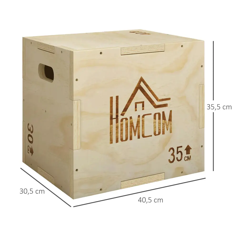 Hoppbox 3 i 1 för Träning 40,5 x 35,5 x 30,5 Cm