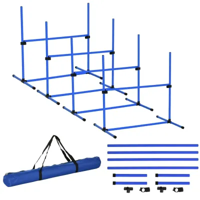 Agilityset för Hundar 4 Häckstänger 2 99 x 65 x 94 cm