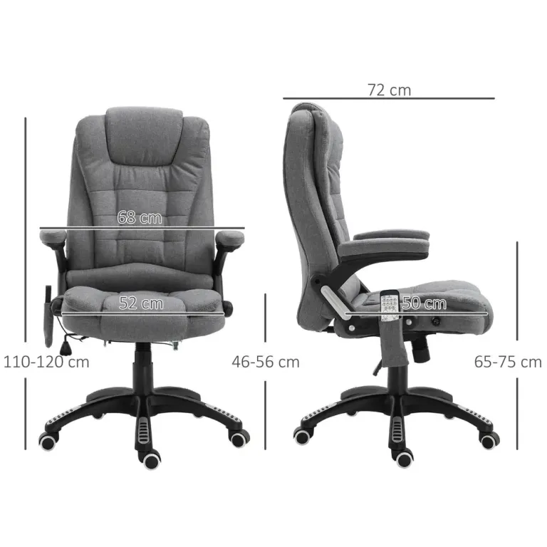 Ergonomisk Gamingstol Kontorsstol med Massage & Värme