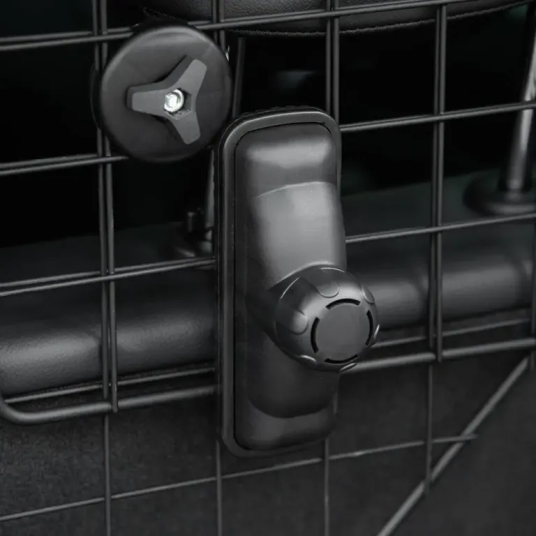 Universell Hundgrind för Bil Justerbar Metall 90–120 cm Hundgaller