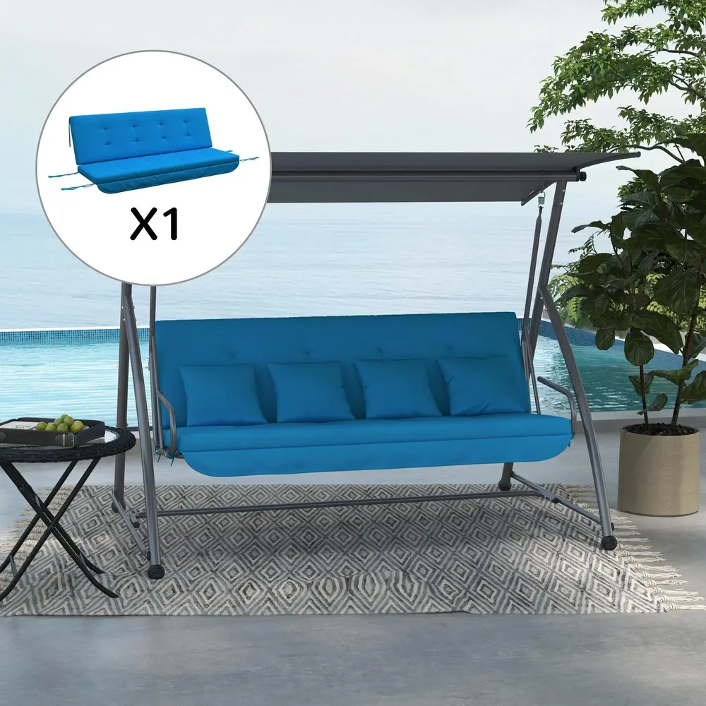 Dyna till Hammock 3-Sits Sittdyna med Ryggstöd 170 Cm