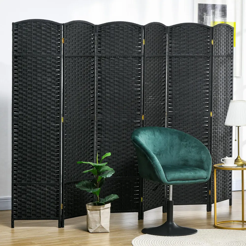 6-panels Rumsavdelare Vikbar Sekretessskärm Sovrum
