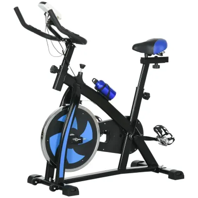 Tyst Motionscykel med Motstånd Pulssensor och Monitor Blå