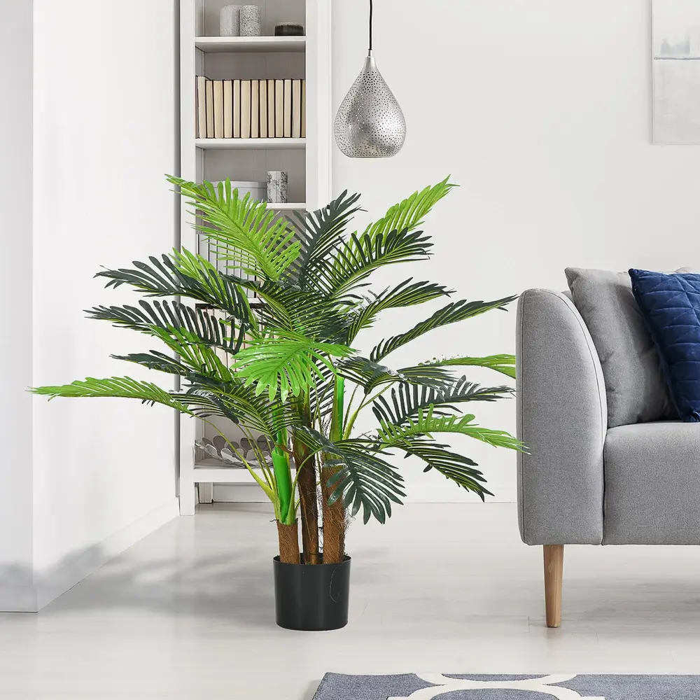Konstgjord Palm Realistiska Grenar Dekorativ Växt 1 M