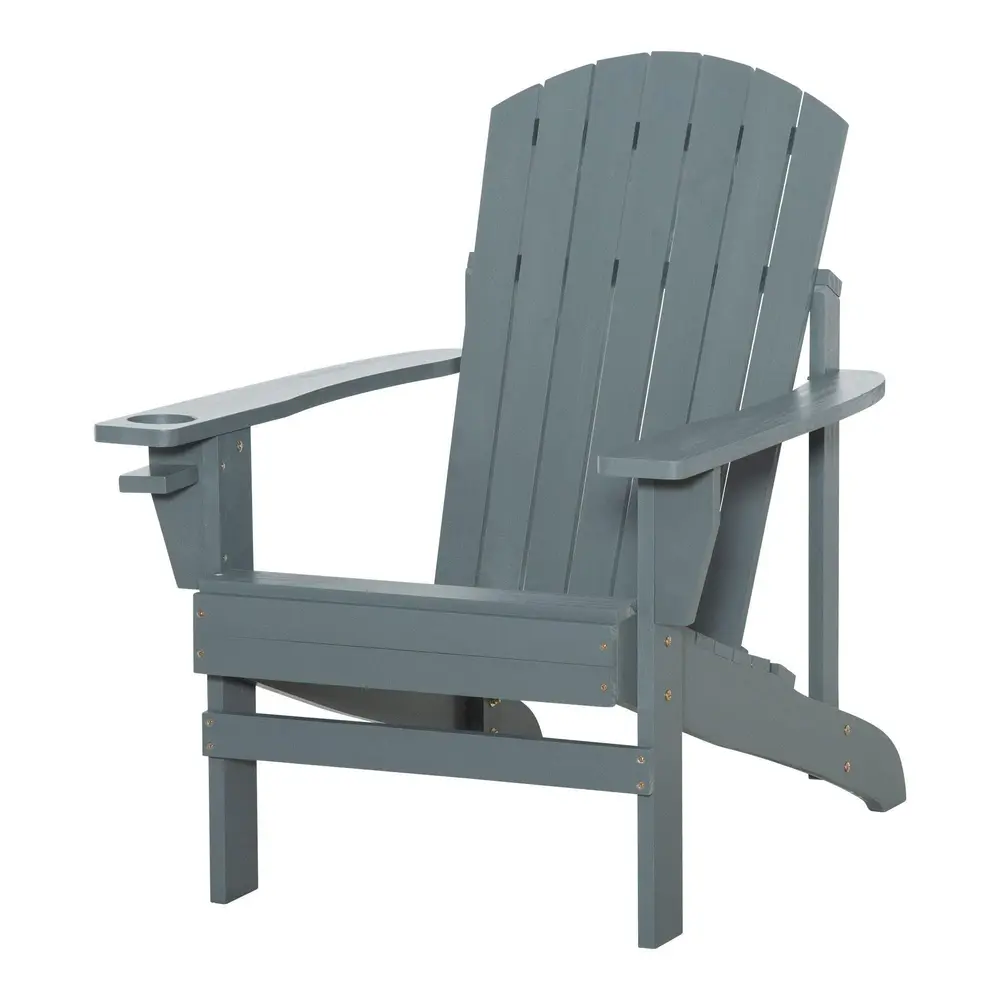 Adirondackstol med Mugghållare 97 x 72,5 x 93 Cm