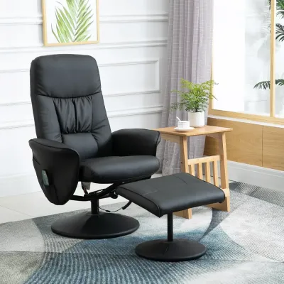 Massagestol med Pall och Förvaring 76 x 81 x 105 cm