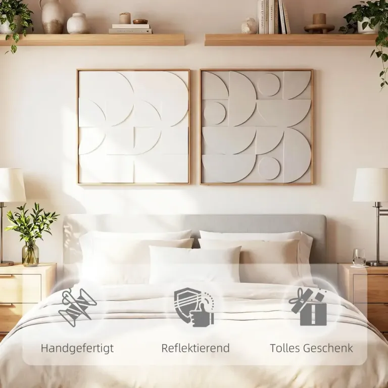 Väggdekoration 3d Vit Konstmaterial Geometrisk Pack