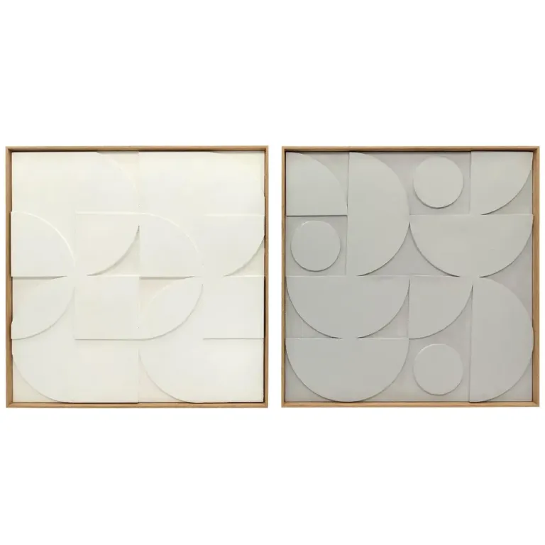 Väggdekoration 3d Vit Konstmaterial Geometrisk Pack