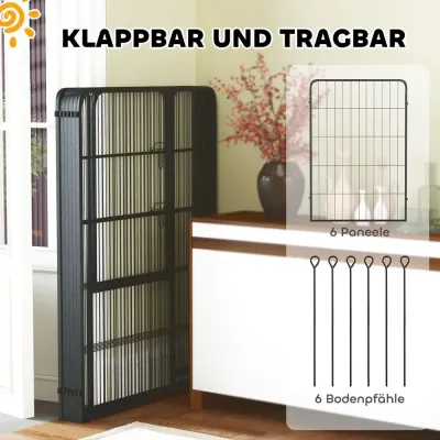 Valphage Hundlekhage Sexkantig Silver av Metall 100 cm Flexibel Stål