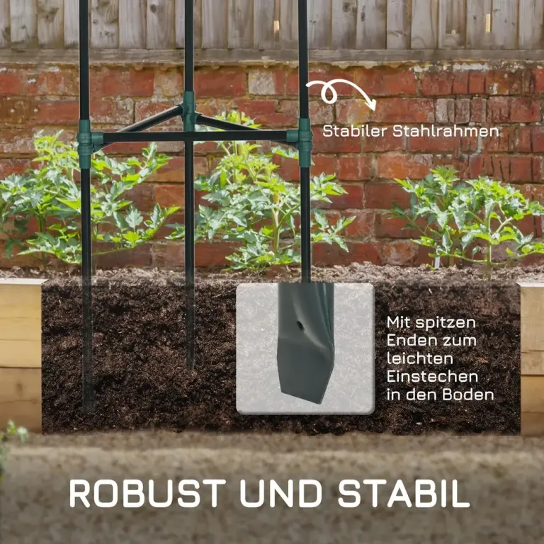 Växtstöd för Tomater 3-Pack Stödpinnar 38 x 38 x 182 cm
