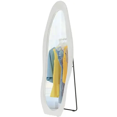 Väggspegel Helfigursspegel Vit av Glas 50 x 160 cm