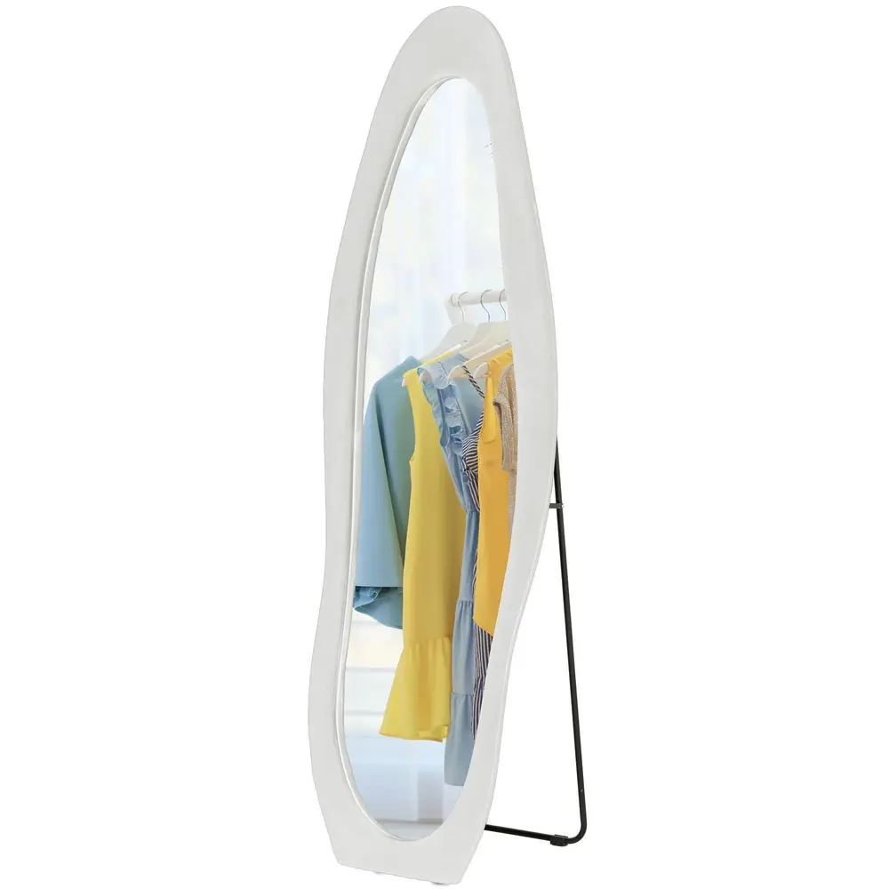 Väggspegel Helfigursspegel Vit av Glas 50 x 160 Cm