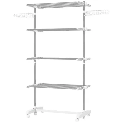 Torkställning Prisvärd Vit Silver 142 x 55 x 172 Cm