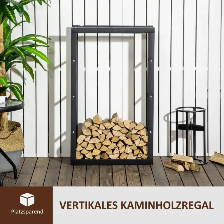 Vedställ 100 kg Stål Kompakt Metall Svart