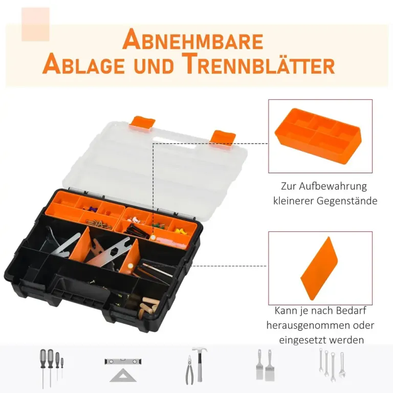 Verktygsförvaringslåda 4-Pack 28,7 x 22,5 x 5,5 cm