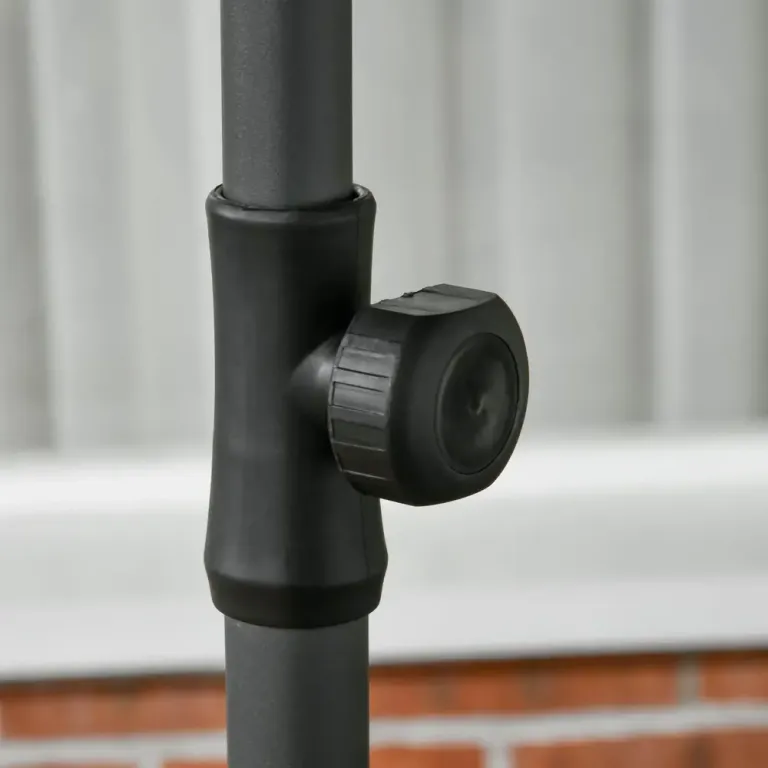 Parasoll Uteplatsparaply Blå av Stål och Polyester 180 cm