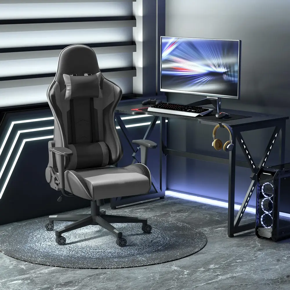 Ergonomisk Kontorsstol Gamingstol 67,5 x 74 x 126-136 Cm