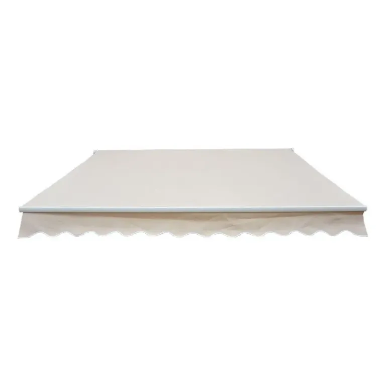 Vikarmsmarkis Beige Polyester Aluminium Uteplatsmarkis 3 m