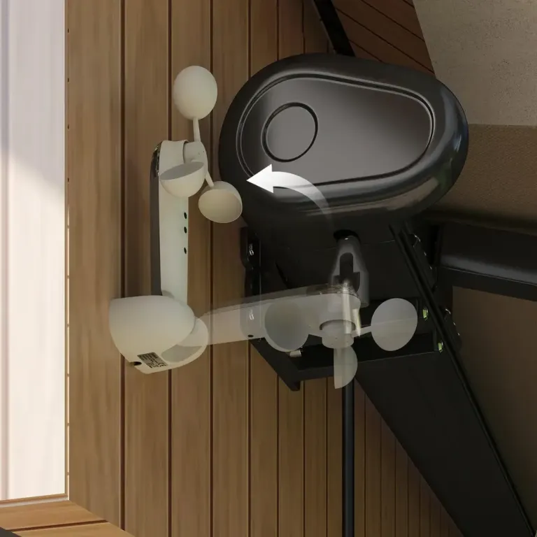 Vindsensor Solsensor för Markiser Vit av Plast