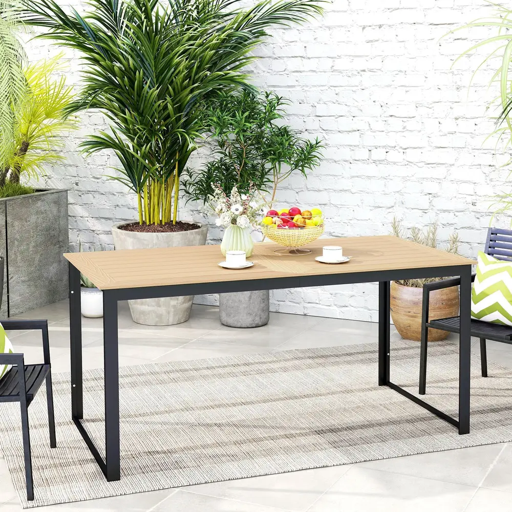 Trädgårdsbord Balkongbord Rektangulärt Teak 160 x 80 Cm