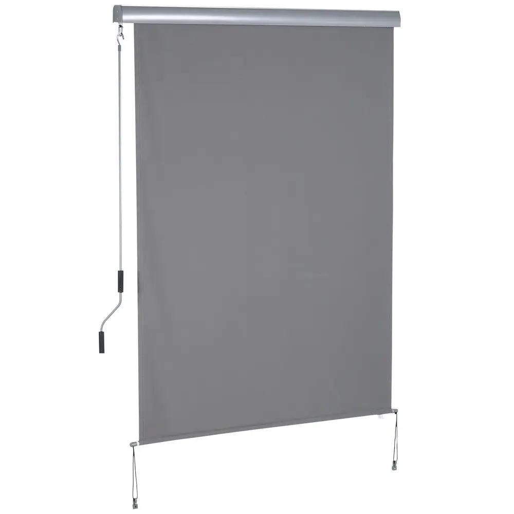Vertikal Markis Balkongmarkis med Handvev 140 x 200 Cm