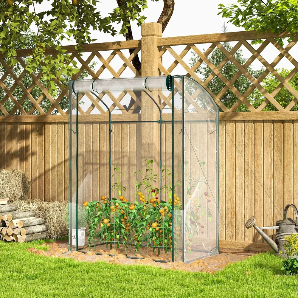 Litet Växthus Tunnelväxthus Transparent 128 x 70 x 170 Cm