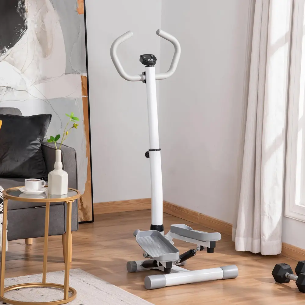 Stepper Ergonomisk Vit Metall för 55 x 53 x 118–128 Cm